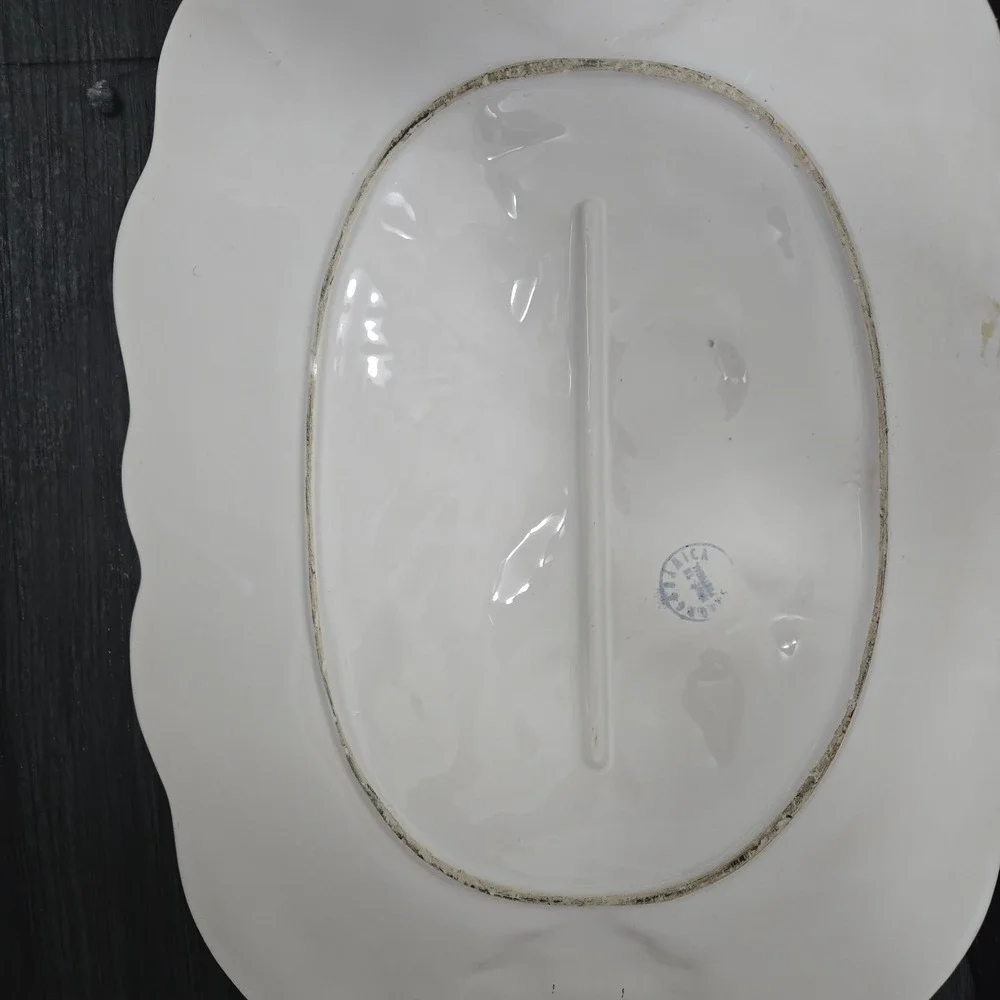 Sanor Ceramica Portugal White Lobster Serving Platter 19